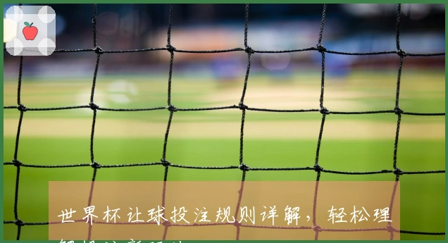 世界杯让球投注规则详解，轻松理解投注新玩法